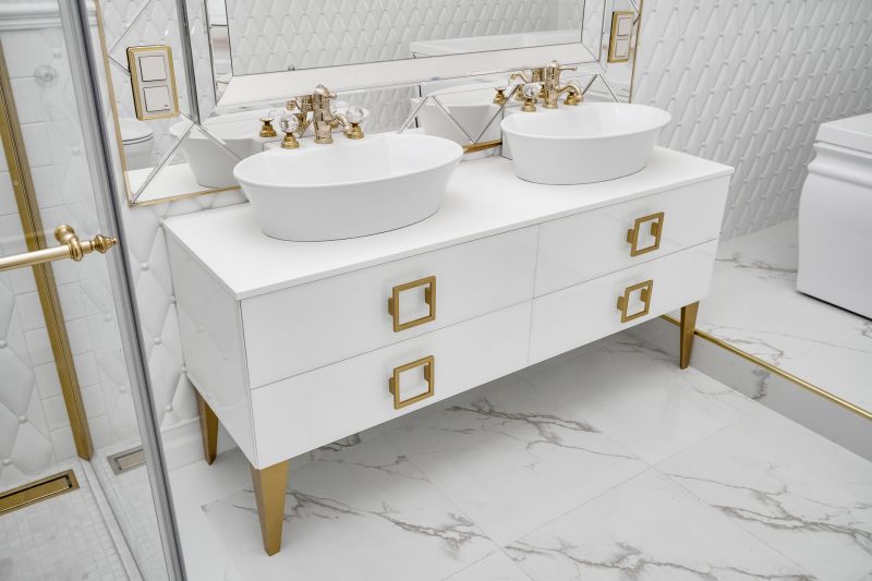 Floating Vanity with Double Sinks